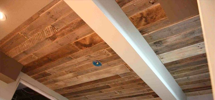 plywood garage ceiling